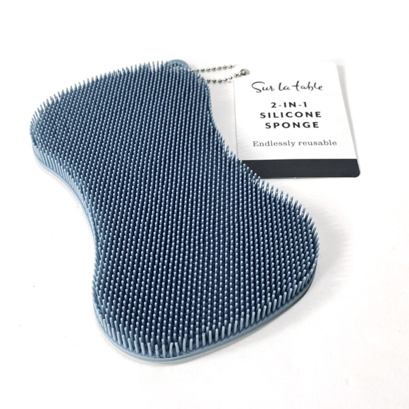 Sur La Table Other - Sur La Table 2-in-1 Dual-Action Silicone Sponge Light Blue NWT